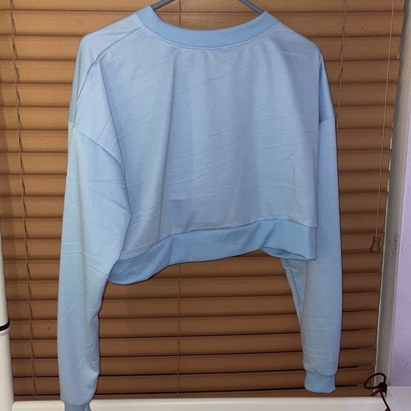 3 pack of brand new cropped sweaters new without tags. Black white and blue. - Picture 3 of 7